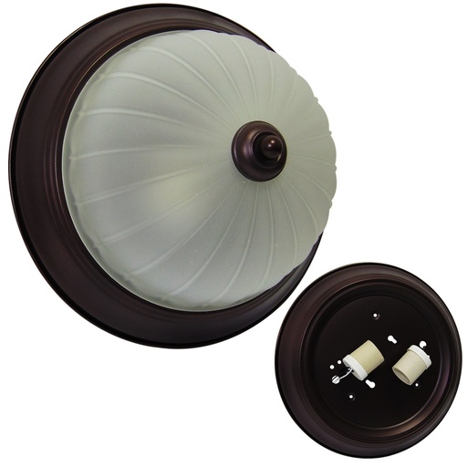 [A105-VT28-CF] LAMPARA LED SUPERFICIAL DECORATIVA MARRON OSCURO ANGEL LIGHT 
