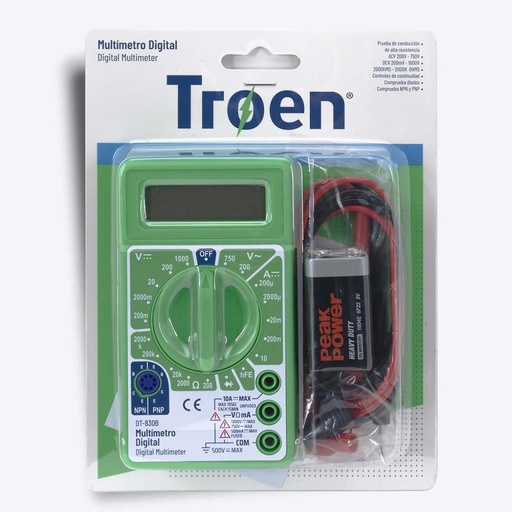 [DT-830B] Multimetro digital TROEN