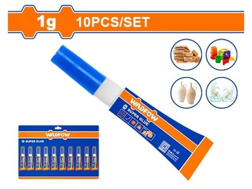 [WGX1K03] Super pegamento 1gr WADFOW (set 10pz)