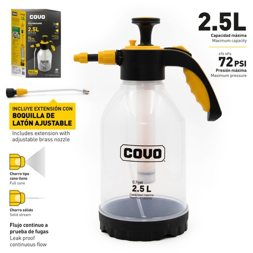 [CV-SPB-2-5L] Fumigadora manual 2,5 litros COVO