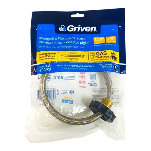 [GV-FGA-55-3-8] Manguera para gas GRIVEN