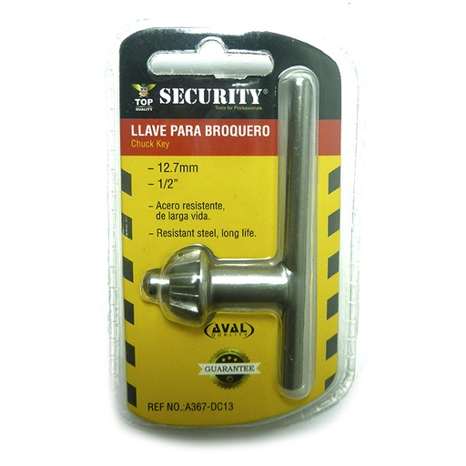 [A367-DC-13] Llave para mandril 1/2'' SECURITY