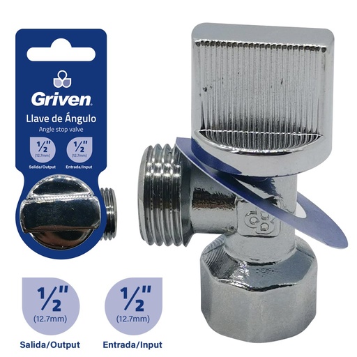 [GV-BAV-1-2A] Llave de arresto 1/2'' x 1/2'' GRIVEN