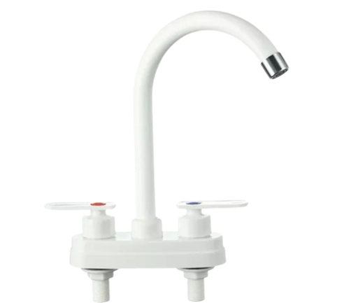 [GPP-205] Grifería para fregadero doble pvc GDESEO (blanco)