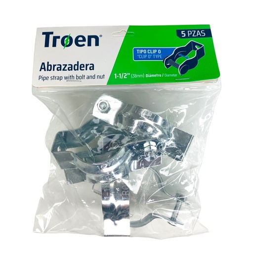 [TR-EMT-CFH112] Abrazadera clip emt TROEN (set 5pz)