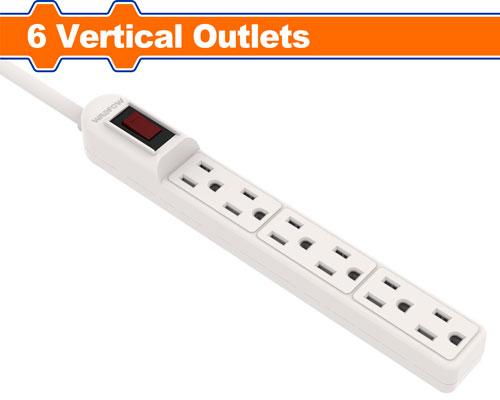 [WET2315] Regleta 15a 6 tomas 2p + t WADFOW