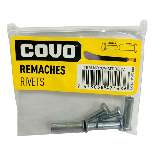 [CV-MT-02RV] Remache para cacha de madera COVO
