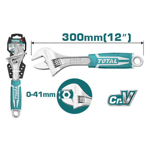 [THT101126] LLAVE AJUSTABLE 12" 300MM INDUSTRIAL TOTAL