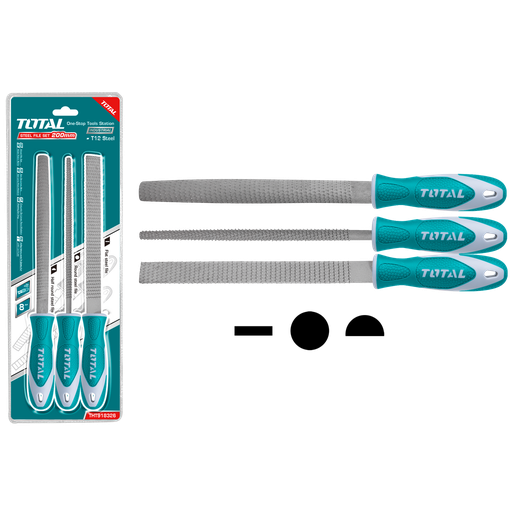 [THT918326] Lima para madera 8" TOTAL (set 3pz)