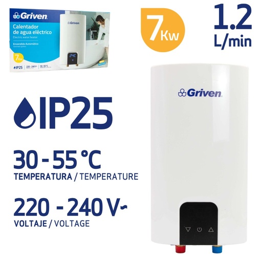 [GV-EHT-7K] CALENTADOR ELECTRICO 7KW 220V GRIVEN