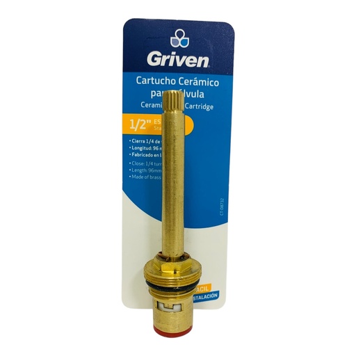 [CT-D8732] Cartucho ceramico 1/2" para ducha GRIVEN