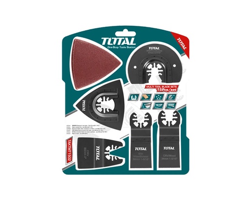 [TAKTMT1502] Accesorios para multifuncional de corte TOTAL (set 15pz)