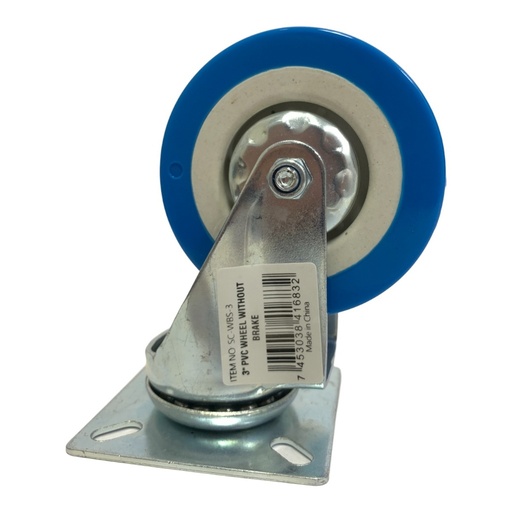 [SC-WBS-3] RUEDA D PVC 3" SIN FRENO SECURITY