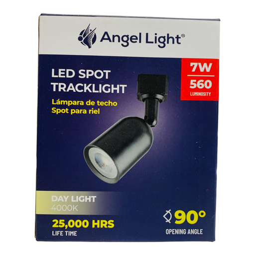 [AL-TSLP-7W-B] LAMPARA DE TECHO SPOT 7W NEGRO PARA RIEL ANGEL LIGHT