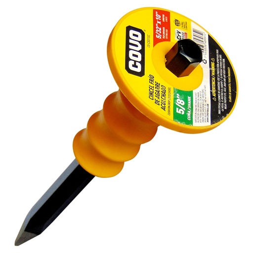 [CV-CS0110C] Cincel frio de punta con protector 5/8" x 10" COVO