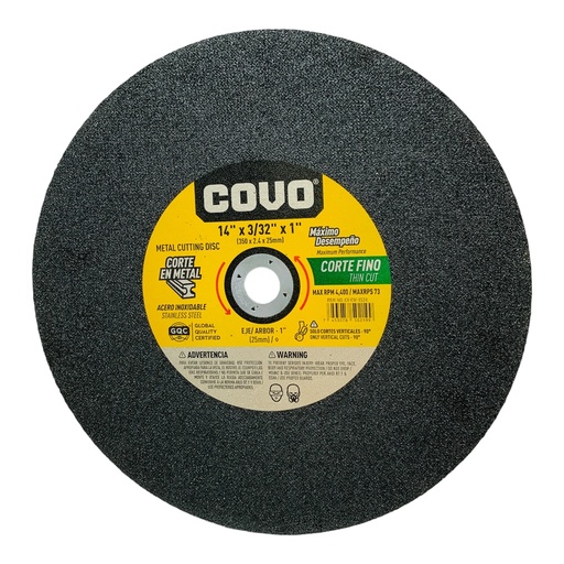 [CV-CW-3524] Disco abrasivo 14'' x 3/32'' x 1'' COVO