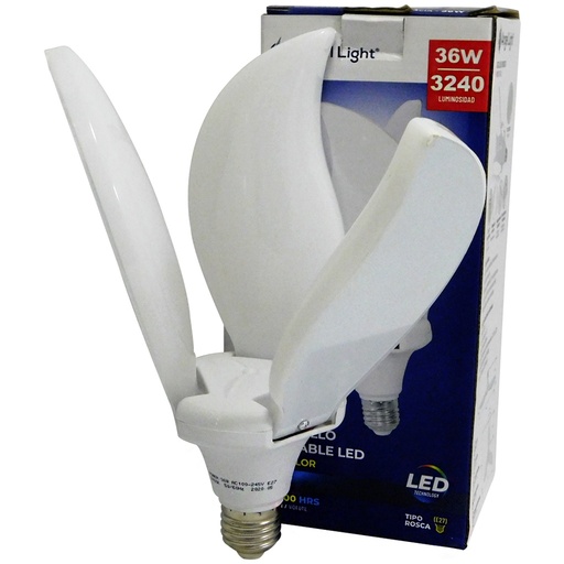 [A105-TLL-36W] Bombillo led plegable 36w e27 ac85-265v 6400k ANGEL LIGHT