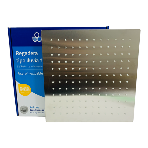 [GV-SHS12-S] Regadera tipo lluvia 12'' GRIVEN (satianada)