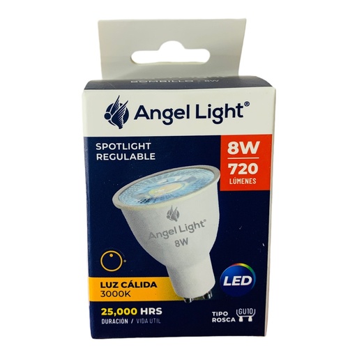 [AL-GU10PC-8W-DM] Bombillo led regulable 8w gu10 3000k ac100-240v ANGEL LIGHT
