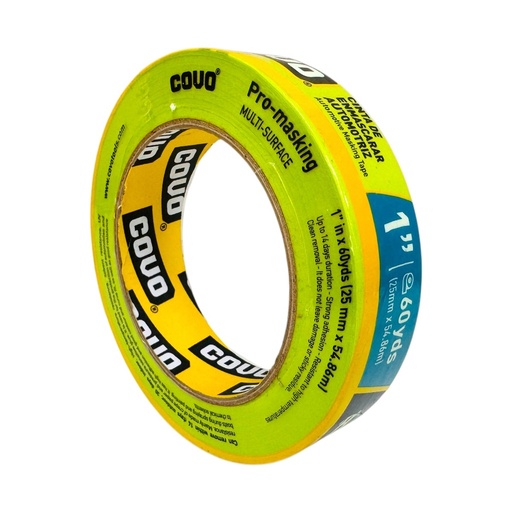 [CV-MST2560-AP] Tirro de papel verde 1" x 55 metros COVO