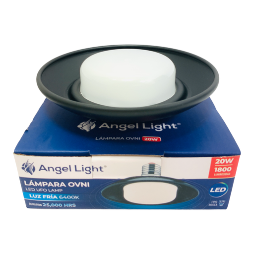[AL-LPUF-20W-B] Lampara led ovni carcasa negra 20W 6400k (e27) ANGEL LIGHT