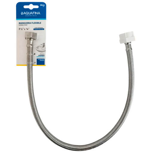 [A-RTS60-F1-2XF7-8] Canilla metálica hr1/2" x hr7/8" x 60cm AQUAFINA