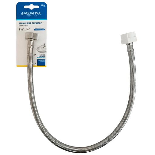 [A-RTS60-F1-2XF7-8] Canilla metálica hr1/2" x hr7/8" x 60cm AQUAFINA