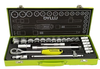[DTST2L24] Dado con rachet 1/2" DYLLU (set 24pz)