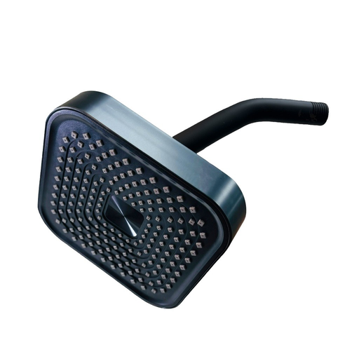 [GV-SHB-B6] Regadera cuadrada 6" con brazo GRIVEN (negro mate)