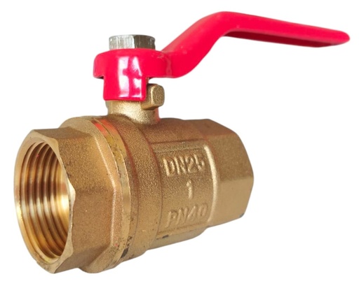 [A-B100B-1] Válvula de bola de bronce hr1" x hr1" AQUAFINA