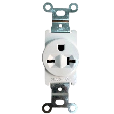 [TM84] Tomacorriente sencillo tipo chino 20 amp LUMISTAR