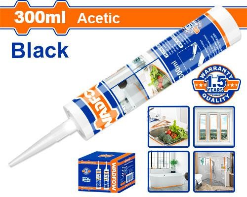 [WGQ2T33] Sellador acrílico negro 300 ml WADFOW