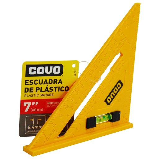 [CV-PS-7] Escuadra plastica 7" COVO