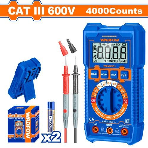 [WDM2501] Multimetro digital d/perilla cat III 600V WADFOW