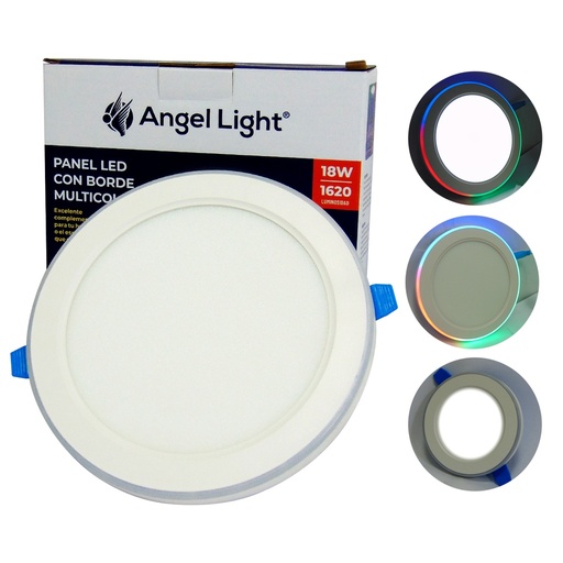 [A105-PB005-18W] Lampara led empotrar redonda 18w ac85-265v 6500k multicolor ANGEL LIGTH