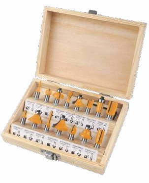 [75681] Mechas para enrutador 8mm TOLSEN (set 15 piezas)