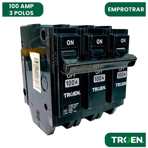 [THQL-3P-100A] BREAKER PARA EMPOTRAR 3X100 TRIFASICO TROEN