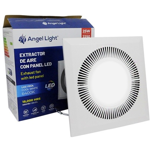 [BPT25-03JY-W] EXTRACTOR DE AIRE 10" 110V CON PANEL LED ANGEL LIGHT