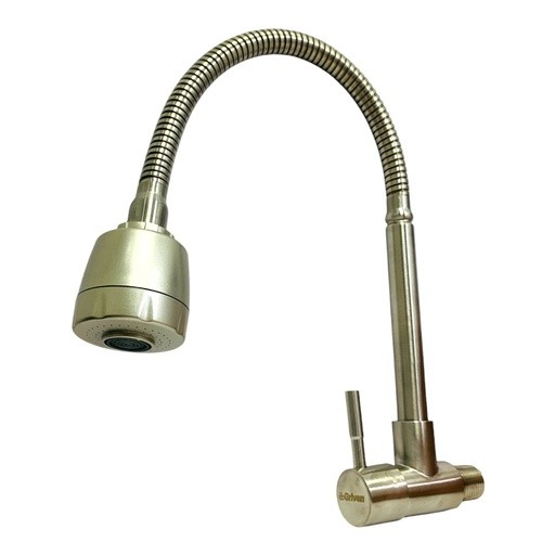 [GV-SSF-03] GRIFERIA FREGADERO INDIVIDUAL SATINADO (FLEXIBLE) GRIVEN