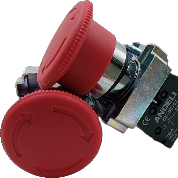 [XB2-BC42] Interruptor de boton tipo hongo sin retencion 1nc 10a-400v ANDELI