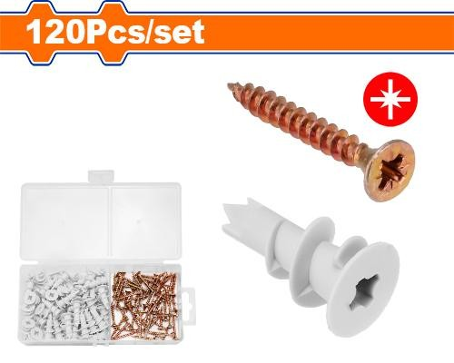[WXT1B01] JUEGO DE TORNILLOS Y ANCLAJES (120 PIEZAS) WADFOW