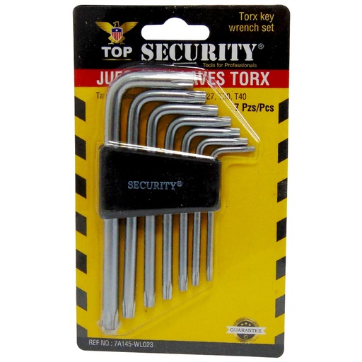 [7A145-WL023] Llave allen torx SECURITY (set 7pz)