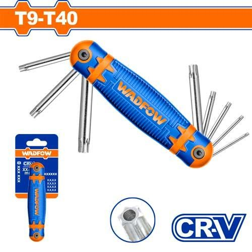 [WHK3281] Juego de llaves torx T9-T40 WADFOW (8 pzas)
