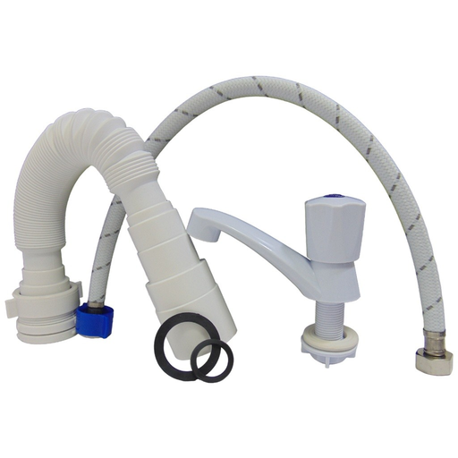 [GV-BS2201-1] KIT PARA LAVAMANOS 1/4"  CON GRIFERIA GRIVEN