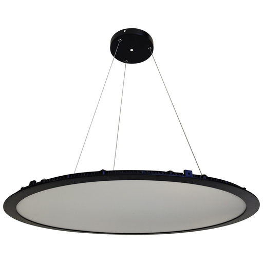 [A105-PB001-48BK] LAMPARA LED COLGANTE 48W NEGRO ANGEL LIGHT