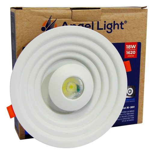 [A105-PB006-18W] Lampara led empotrar redonda 6.8" 18w ac85-265v 6400k ANGEL LIGHT