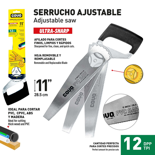 [CV-S-285A] SERRUCHO AJUSTABLE 11" COVO