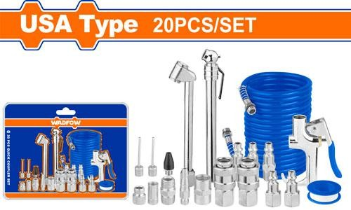 [WQP9431] SET DE BOQUILLAS DE AIRE (20 PIEZAS) AJUSTE RAPIDO WADFOW