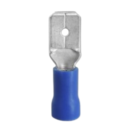 [MDD2-250] Terminal azul macho 16 a 14, d=6.35mm=1/4 plg ANDELI