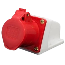 [AM-124] Toma industrial hembra 3P + T380-415 IP44 ANDELI (superficial) (32 amp)